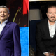 Left: Netflix co-CEO Ted Sarandos (Emma McIntyre/Getty Images for Netflix), Right: Ricky Gervais (Arnold Turner/Getty Images for Netflix)